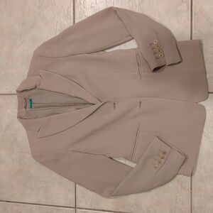 United Colors of Benneton Tan Blazer Size Small